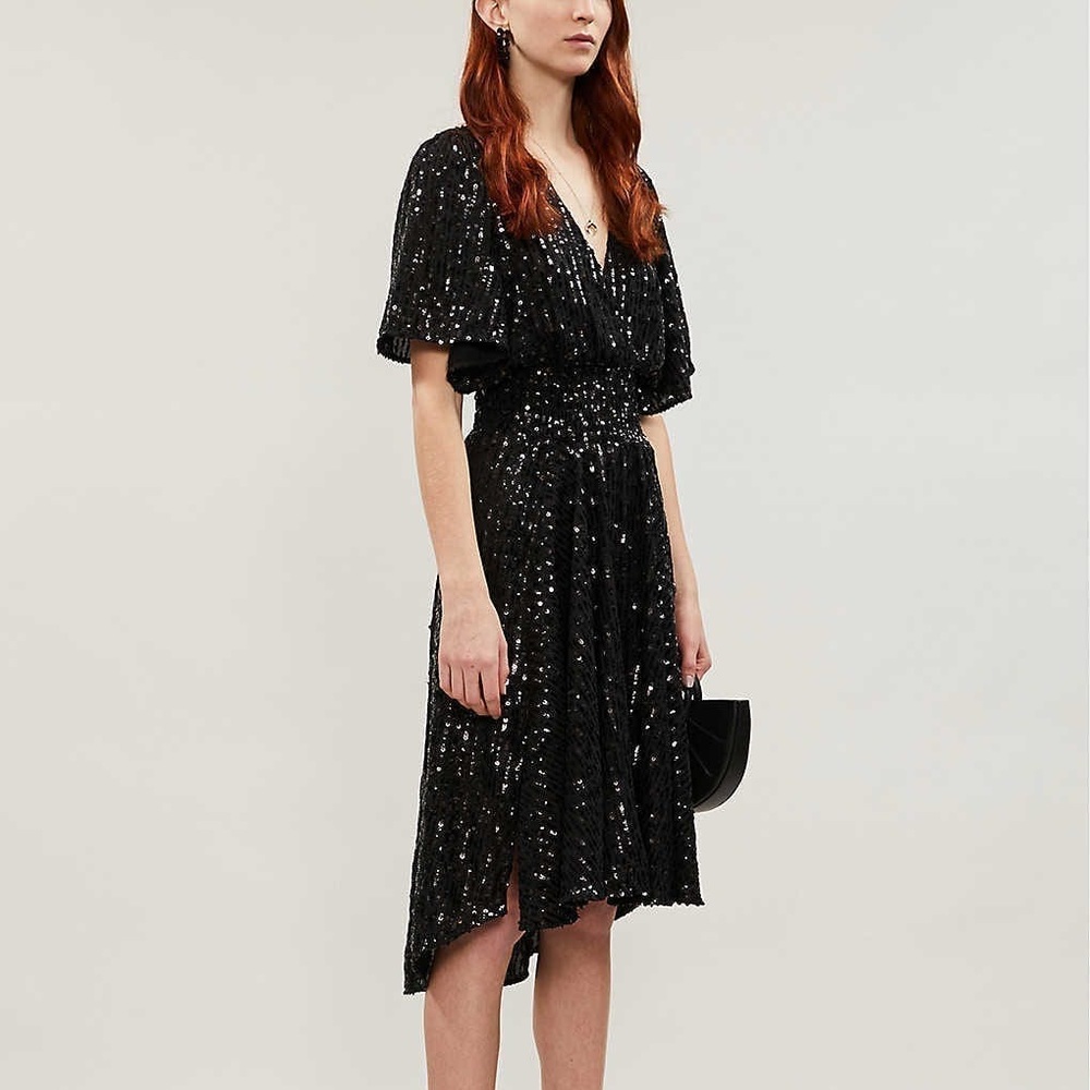 STUNNING Maje black sequin dress
